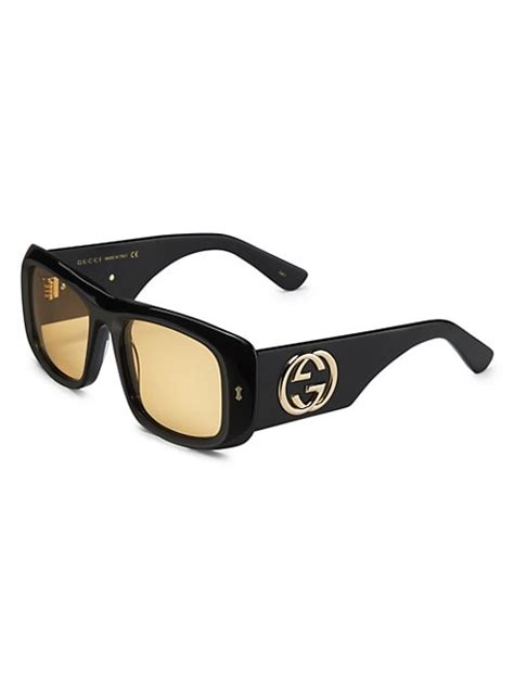 gucci 56mm core rectangle sunglasses|gucci aviator sunglasses on sale.